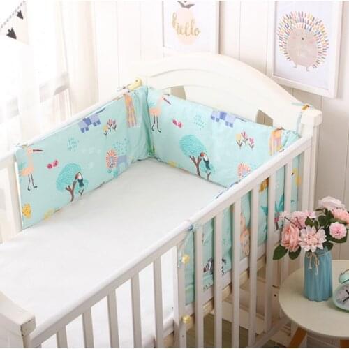 Dinosaur Design One-piece Baby Bedding Set 180*30cm Crib Bumpers Newborns Cot Protector Cushion Nordic Style Baby Bed Safe