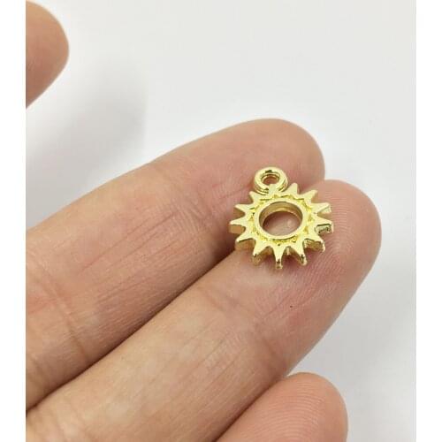 Eruifa 20pcs 12mm Lovly Sun Zinc Alloy necklace,earring bracelet jewelry DIY handmade 2 colors