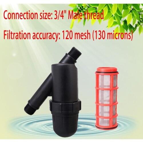 3/4" Screen Irrigation Filter Mesh Gardening Drip Irrigation Water Tank Pool Filter Pump for Garden Greenhouse Agricultural Drip