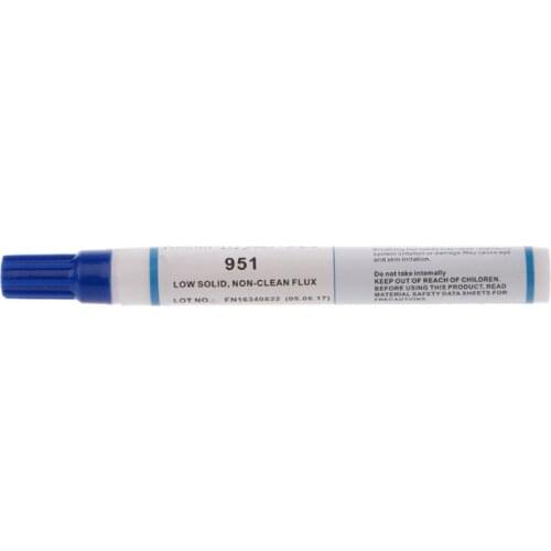 951 10ml Soldering Rosin Flux Pen Low-Solids Non-clean For Solar Cell Panel DIY