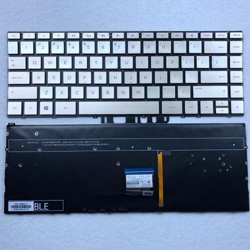 US Backlit Laptop Keyboard for HP Spectre 13-AG 13-AD 13-AH 13-AE 13-BF 13-AF Series with backlit Gold color