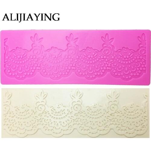 M0358 Flower lace mat DIY Silicone Mold For Cake Decorating tools baking bakeware mould silicone mat fondant cake