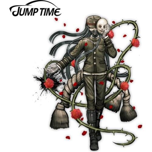 Jump Time 13 x8.5cm For Danganronpa V3 Korekiyo Shinguji Anime Car Stickers Graffiti Decal Car Door Protector Waterproof Cartoon