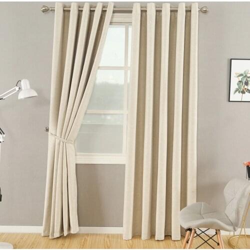 New Chinese Style Velvet Fabric Blackout Solid Color Curtain Customization For Living Room Bedroom