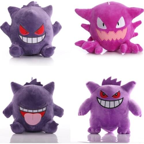 TAKARA TOMY Pokemon Plush Toy Doll 16-18cm Pokemon Gengar Haunter Plush Stuffed Toys Gifts for Children Kids