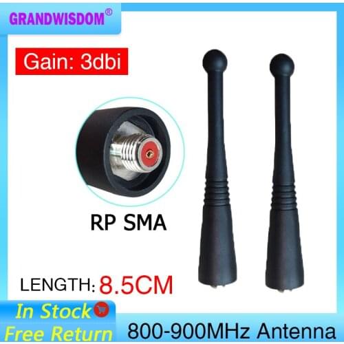 800-900MHz Stubby Walkie Talkie Antenna compatible for Motorola XTS2500 XTS3000 XTS3500 HT1000 MTX838 MTX960 MTS2000 Ham Radio