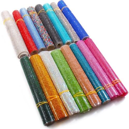 Self-Sticking Glass Crystal Rhinestone Sticker Scrapbooking Embellishments 24 * 40 cm/piece Crafts Dress Clothes Accessories