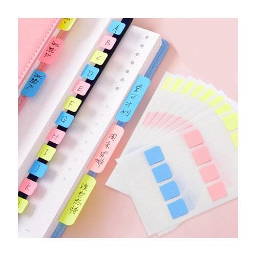 Creative label Sticker Pack PVC Transparent Stickers Bookmark Page Index Stationary Stickers