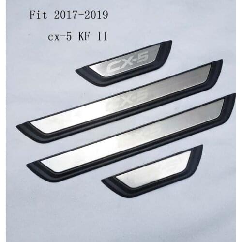 High quality stainless steel car External Scuff Plate/Door Sill Door Sill Car Styling for Mazda cx-5 cx5 2017-2020 Accessories