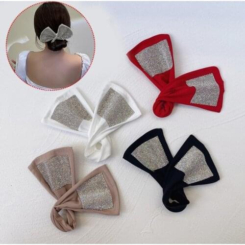 Fashion Accessories Maruko Head Lazy Magic Plate Hair Device Band Hair Ring Women Printed Fabric Cute Headband Twist Clip Bow