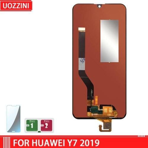 For Huawei Y7 2019 LCD screen display with touch assembly Replacement repair parts with Free Tempered Glass