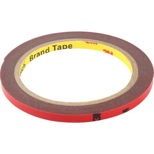 1pcs High Strength Auto Truck Car Sticker Acrylic Foam Vehicle Double Sided Adhesive Red Tape 6mm Wide