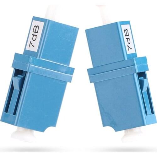 20pcs LC 7dB attenuator fiber attenuator LC fixed flange attenuator 7dB coupler flange Free shipping