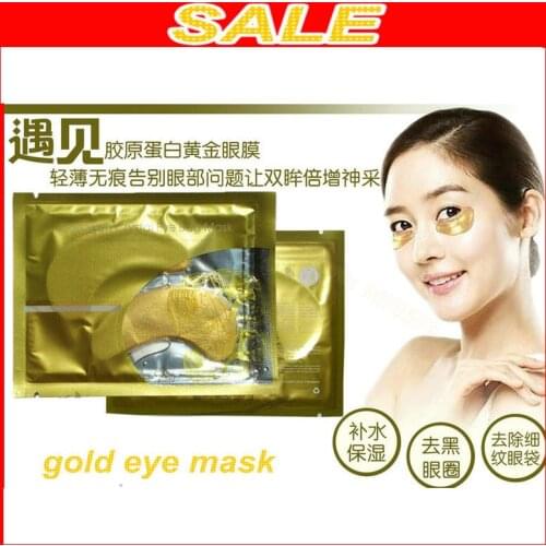 Free Shipping Crystal Collagen Gold Powder Eye Mask Crystal Eye Care Mask Anti Dark Circle & Anti Aging