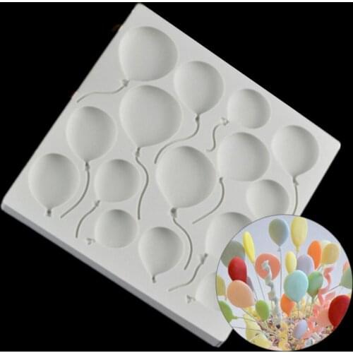 3D Balloon Pattern Fondant Soap Mould Food Grade Silicone Cake Molds Chocolate Cake Maker Cake Decorative Easter Decor