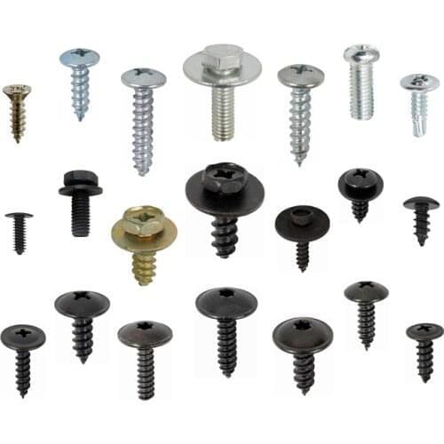 Car Mudguard M5 M4 M6 Metal Self-Tapping Screw Iron Fastener Clip For Lada 2107/1922/1200-1600/1200-1500/112/111/110 Oka Fender