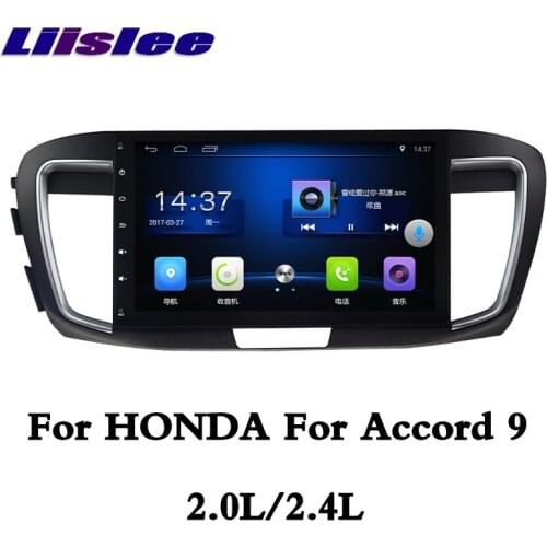 For HONDA For Accord 9 2.0L 2.4L 2013~2017 LiisLee Car Multimedia GPS Audio Radio Stereo Original Style Navigation NAVI MAP