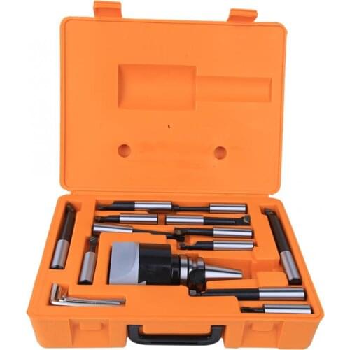 BT30/BT40 F1-18 75mm Boring Head Cutter Bar Set High Hardness 40CR CNC Boring Tool Kits With Storage Box