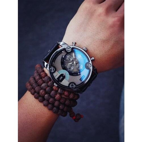 CLDR Men's Watch With Leather Strap