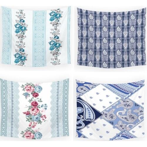 Geometric stripe printing moon tapestry mandala tapestry home decoration wall kawaii tapestry wall decor bedroom anime tapestry