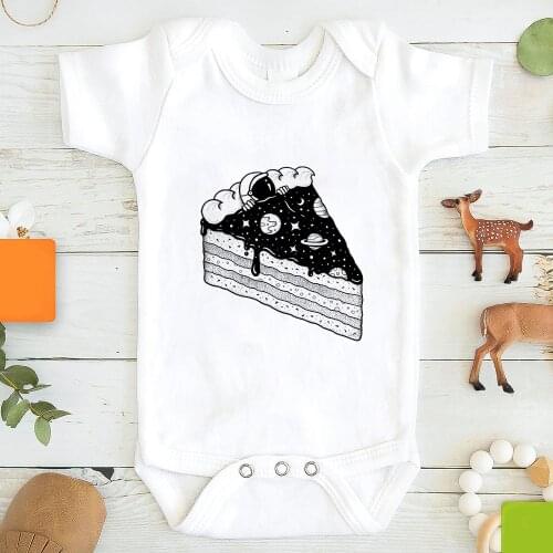 Gothic Harajuku Funny Newborn Baby Clothes Astronaut Creative Design Infant Outfits Plus Size Streetwear Toddler Boy Bodysuit