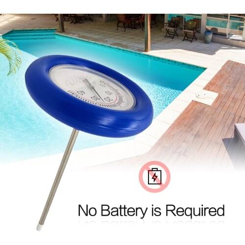 KKmoon Analog Pool Thermometer Pool and Spa Large Dial Thermometer Floating Swimming Pool Water Temperature Detector
