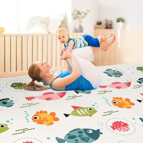 Toddler Crawling Pad Baby Folding Mat XPE Foam Puzzle Kids Rug 1cm Thickness Games Childrens Toys Activity Developing Mats