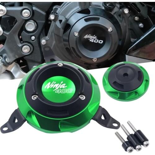 Motorcycle CNC Engine Stator Cover Crash Pad Engine Guard Protection For KAWASAKI NINJA400 NINJA 400 Z400 2018 2019 2014-2021