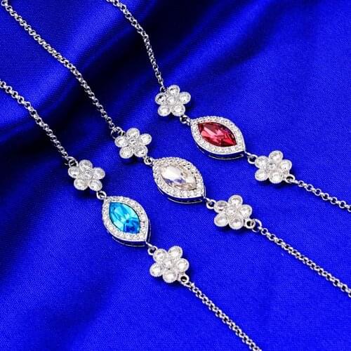 2017 Summer Style Romantic Exquisite Set In Zircon Stone Flower Crystal Bracelet Rhinestone Charm for Women Br203