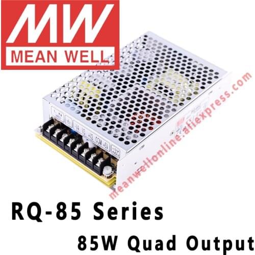 Mean Well RQ-85 Series AC/DC 85W Quad Output Switching Power Supply meanwell online store