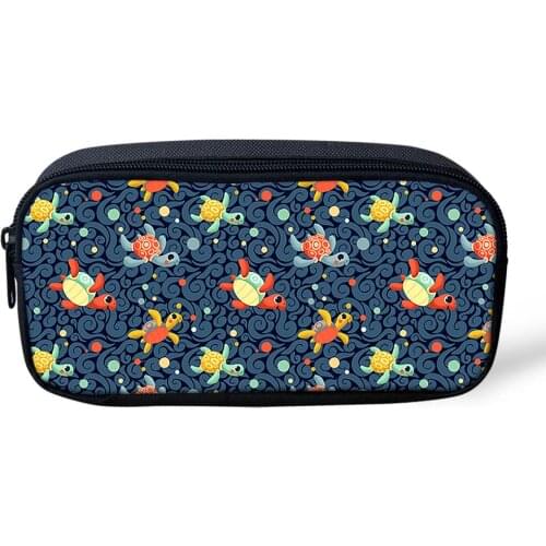 Cute Sea Turtle Pencil Case Small Fresh Print Gift Estuches School Pencil Box Pencilcase Pencil Bag School Supplies Stationery