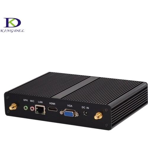 Big promotion Mirco mini pc Intel CPU Celeron 2955U 3205U HDMI VGA support windows 7/8/10 4G RAM 64G SSD Barebone mini computer