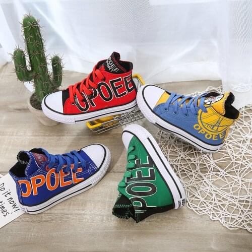 Fashion Children Canvas Sneakers Casual Kids Sneakers Canvas Girls Sneakers Breathable Boys Shoes High Quality Kids Shoes