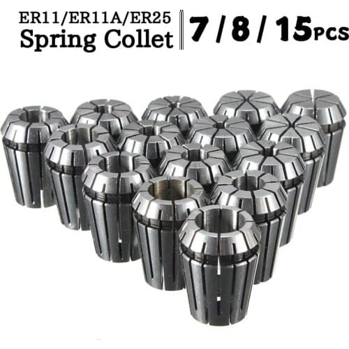 15Pcs ER25 Collet Tool Precision Spring Collet Set 2-16mm CNC Collet Chuck For Milling Lathe Tools