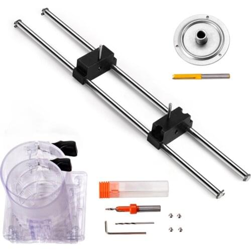 Door Frame Bolt Hole Opener Quick Fixing Precisions Slotting Tool Woodworking Wooden Door Lock Nose Slotting Door Cover Tool