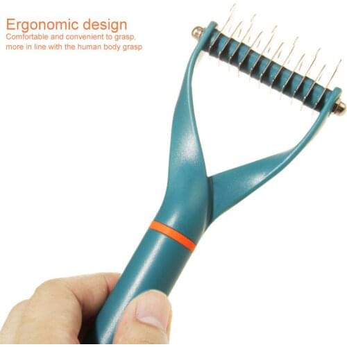 Dog Brush Double-Sided Hair Removal Comb Hair Removal Tool Mats And Tangles Removal The Best Pet Grooming Brush xqmg Combs 2021