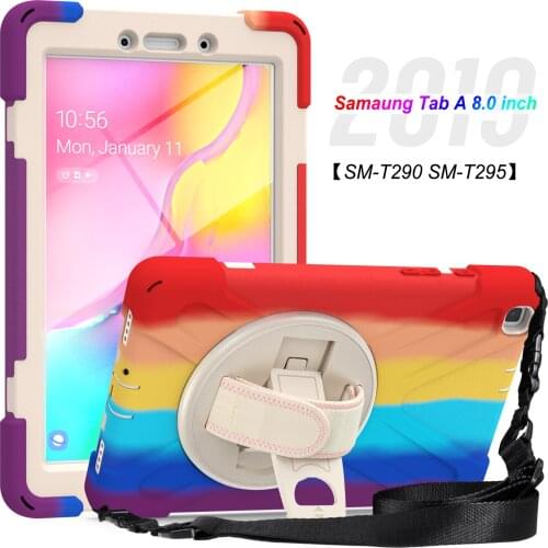 Multicolor Tablet Case For Samsung Galaxy Tab A8.0" T290 T295 2019 Case Shockproof Child Protective Rugged Duty Tablet Cover