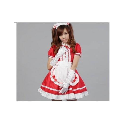 Sexy French Maid Costume Sweet Gothic Lolita Dress Anime Cosplay Sissy Maid Uniform Plus Size Halloween Costumes For Women