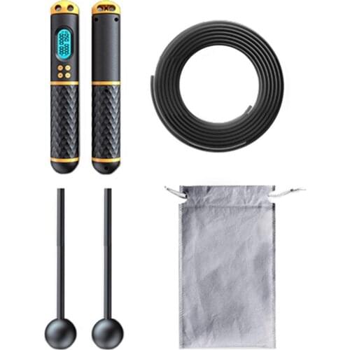 2-in-1 Skipping Jump Rope Digital Counter for Indoor/Outdoor Fitness Training Boxing Adjustable Calorie Skipping Rope Workout