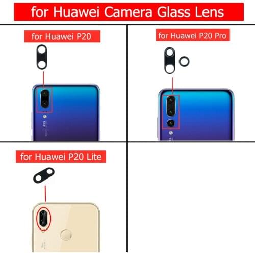 2pcs for Huawei P20 Pro Back Camera Glass Lens Rear Camera Glass with 3M Glue for Huawei P20 Pro Replacement Repair Spare Parts