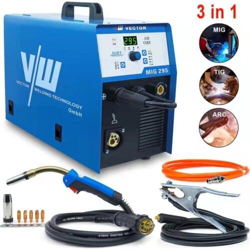 MIG Welder MIG MAG TIG shielding gas wire welding machine Cored wire Mma 295A Inverter Tig Welder