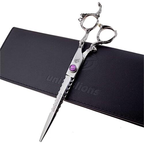 Univinlions 7.0 Inch Professional Grooming Scissors For Dogs Pet Grooming Accessories Groomer Straight Scissors Tijeras Perro
