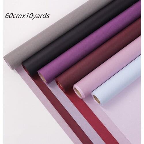 Imported Roll Kraft Paper Floral Wrapping Paper Packaging Material Gift Supplies Wedding Deco Packaging Paper 60cmx10yards