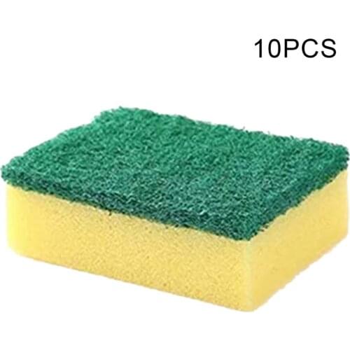 10Pcs Cleaning Wipes High Density Sponge Home Dishwashing And Cleaning Strong Water Absorption Double Side Effect