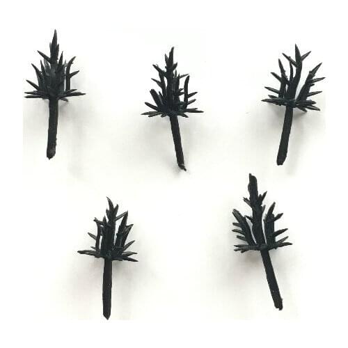 10Pcs Plastic Model Tree Trunk Without Leaves For Miniature Ho Scale Train Railway Railrow Railroad Wargame Layout Diorama