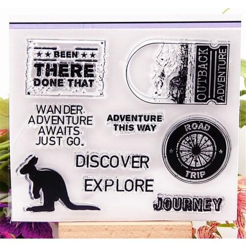 12.5x10cm kangaroo Transparent Clear Stamps Silicone Seals Roller Stamp DIY scrapbooking photo album/Card Making Easter