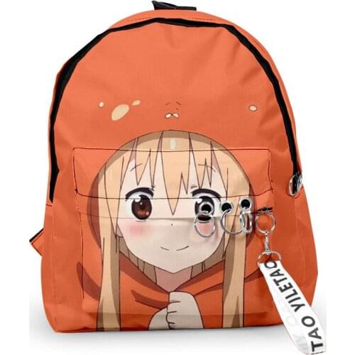 2021 Himouto! Umaru-chan Hip hop Men Women Backpack Fabric Oxford hanging buckle Style Girls Child School bag Travel Backpack