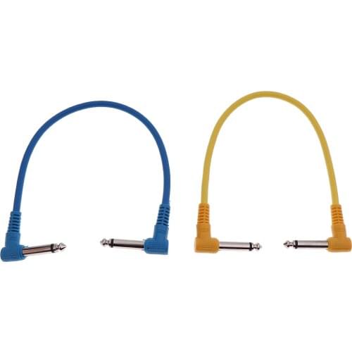 6 Pieces Superb Noise Rejection Effect Pedal Cable for Guitar Practicers 11.81inch