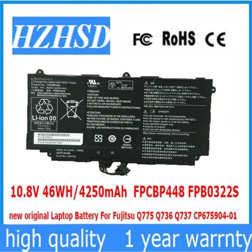 10.8V 46WH/4250mAh FPCBP448 FPB0322S new original Laptop Battery For Fujitsu Q775 Q736 Q737 CP675904-01
