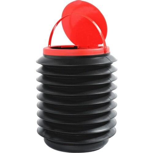 Car Supplies Foldable Multifunctional Telescopic Bucket with Lid 4L Induction Telescopic bucket Sealed Storage Box Car Trash Can